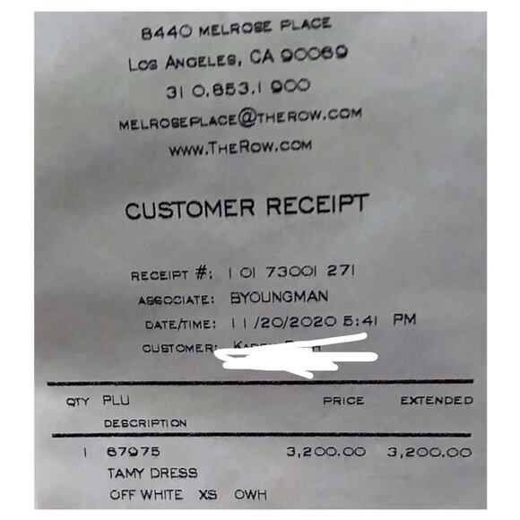 The Row Tamy Cloqué Dress Off-white size XS Midi  2-way Zip Euro Chic Croquette - Picture 16 of 16